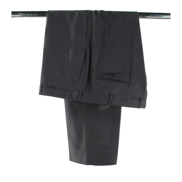 Ermenegildo Zegna Wool Two Piece Suit Size 66R (~52R US) In Solid Gray